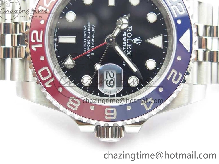 MiroTime 0504 GMT-Master II 126710 BLRO Pepsi Red Blue Ceramic 904L Steel VRF 1:1 Best Edition SA3285 CHS MAX Version SmoothTexture 2796